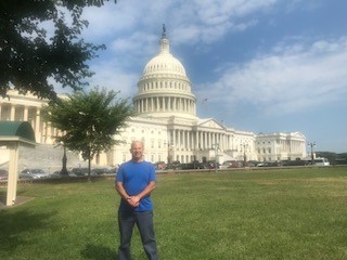 Dr. Reti in front of the U.S. Capitol