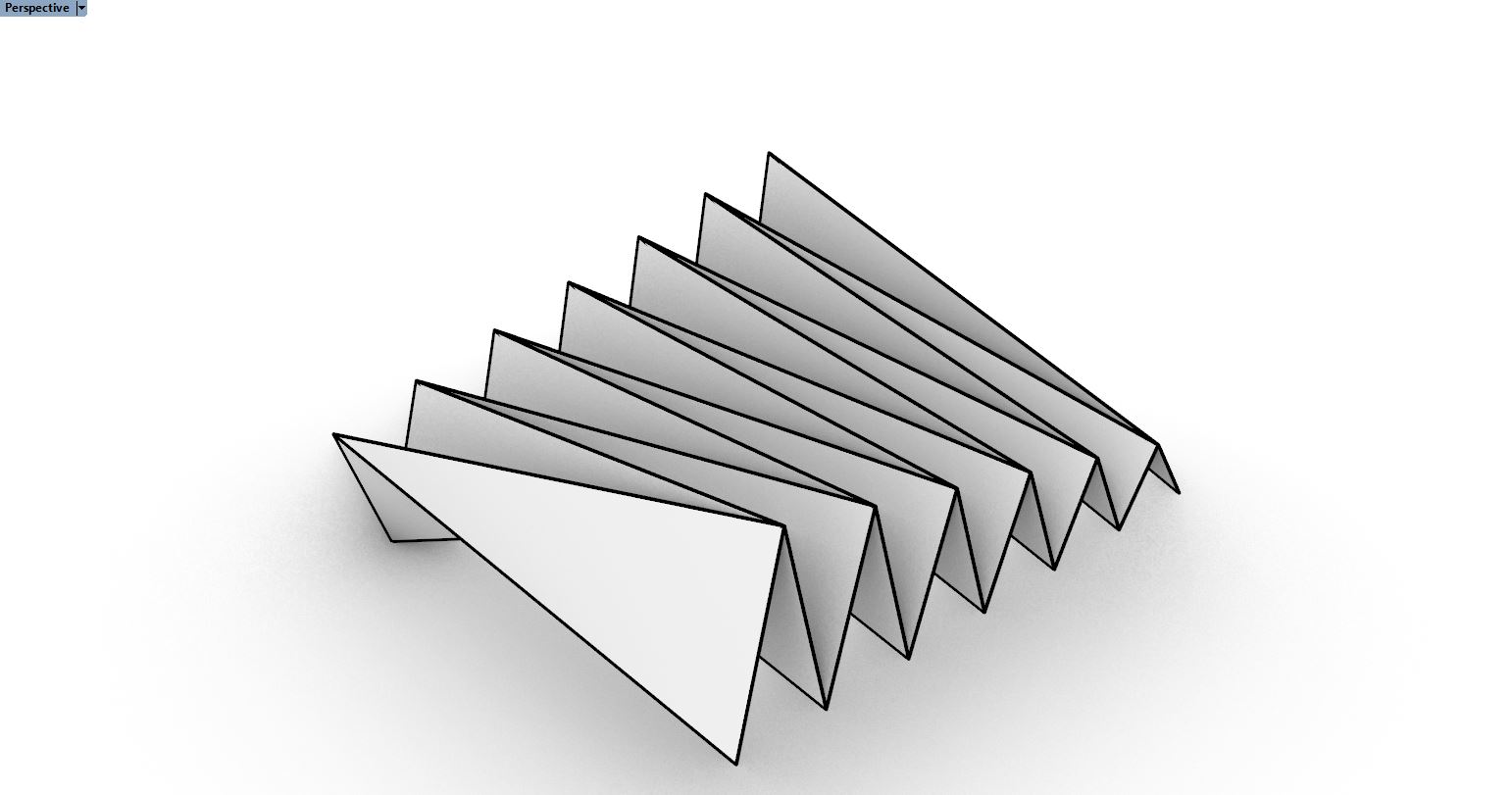This image is an example of a pleated surface. 