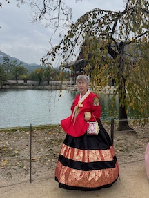 Peggy in a Korean Hanbok