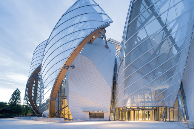 Louis Vuitton Foundation Headquarters designed by Frank Gehry