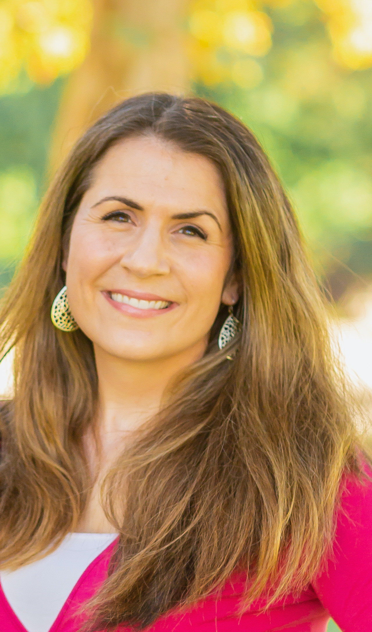 Woman smiling at camera