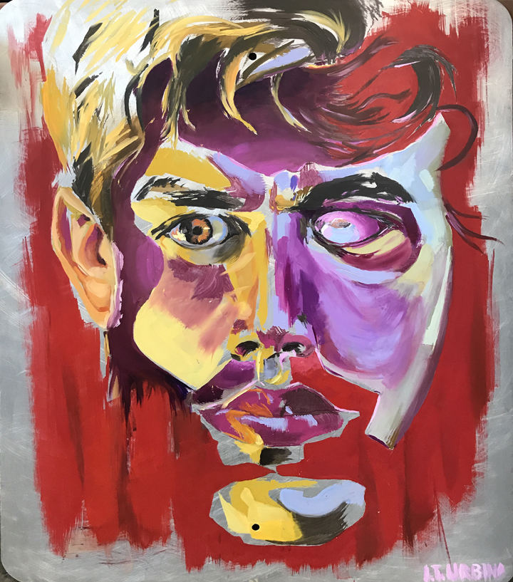 student self portrait/ Painting 1